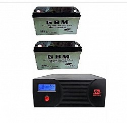 2.4KVA INVERTER WITH 2 100AH DEEP CYCLE BATTERIES 